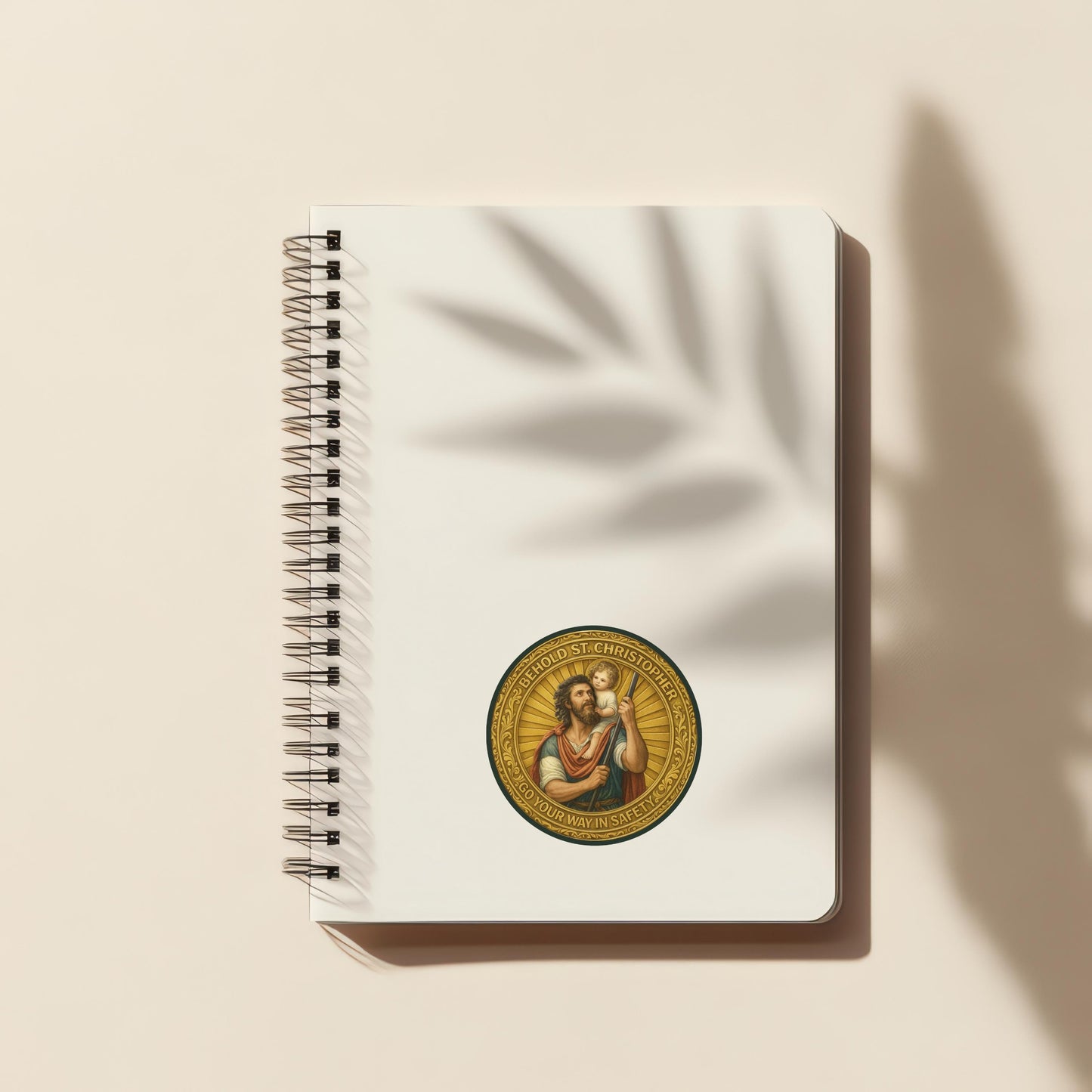 St Christopher Travel Protection Sticker: Religious Car/Laptop Decal