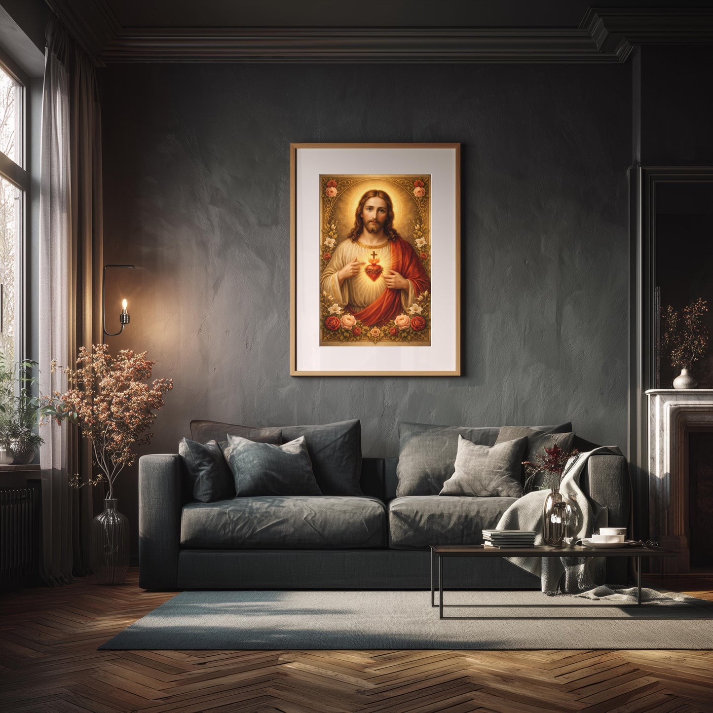 Sacred Heart of Jesus Printable Wall Art: Traditional Catholic Devotional ⬇️ Digital Download