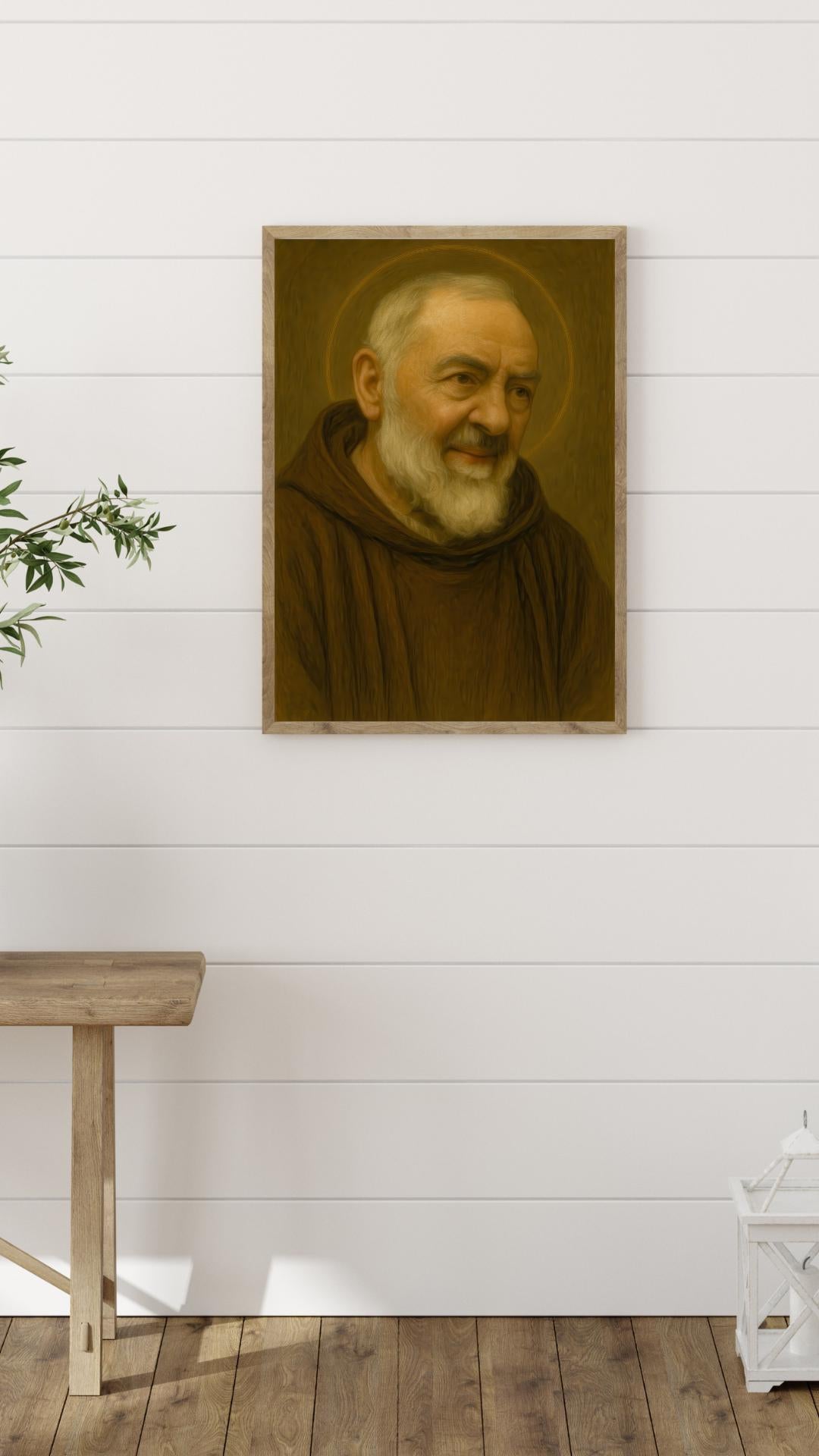 Saint Padre Pio Portrait: Catholic Home Decor, Christian Wall Art ⬇️ Digital Download