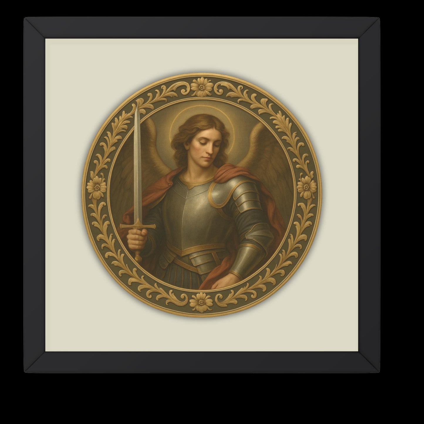 Archangel Saint Michael Poster: Renaissance Religious Art, Confirmation Gift, Christian Wall Art