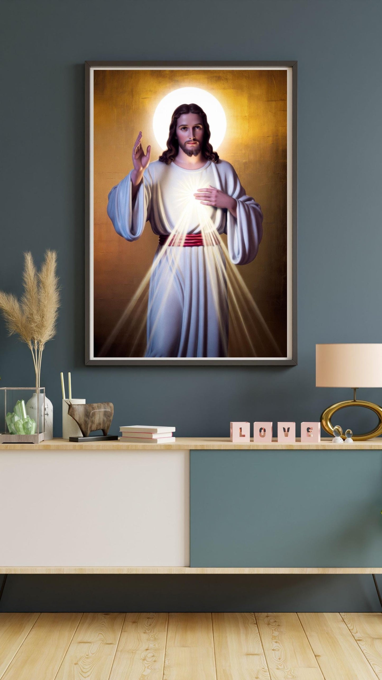 Divine Mercy Jesus Printable Wall Art: Catholic Divine Mercy Image, Christian Religious Wall Decor, Sacred Jesus Poster ⬇️ Digital Download