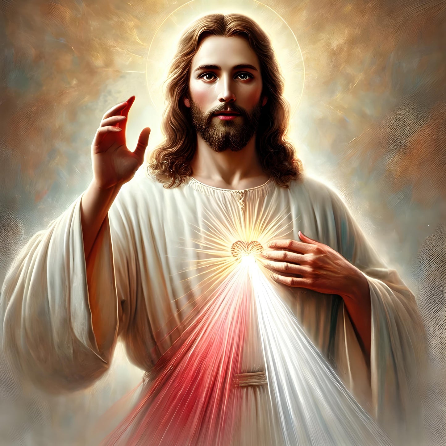 Divine Mercy Jesus Art: Sacred Heart Catholic Christian Wall Art Print ⬇️ Digital Download
