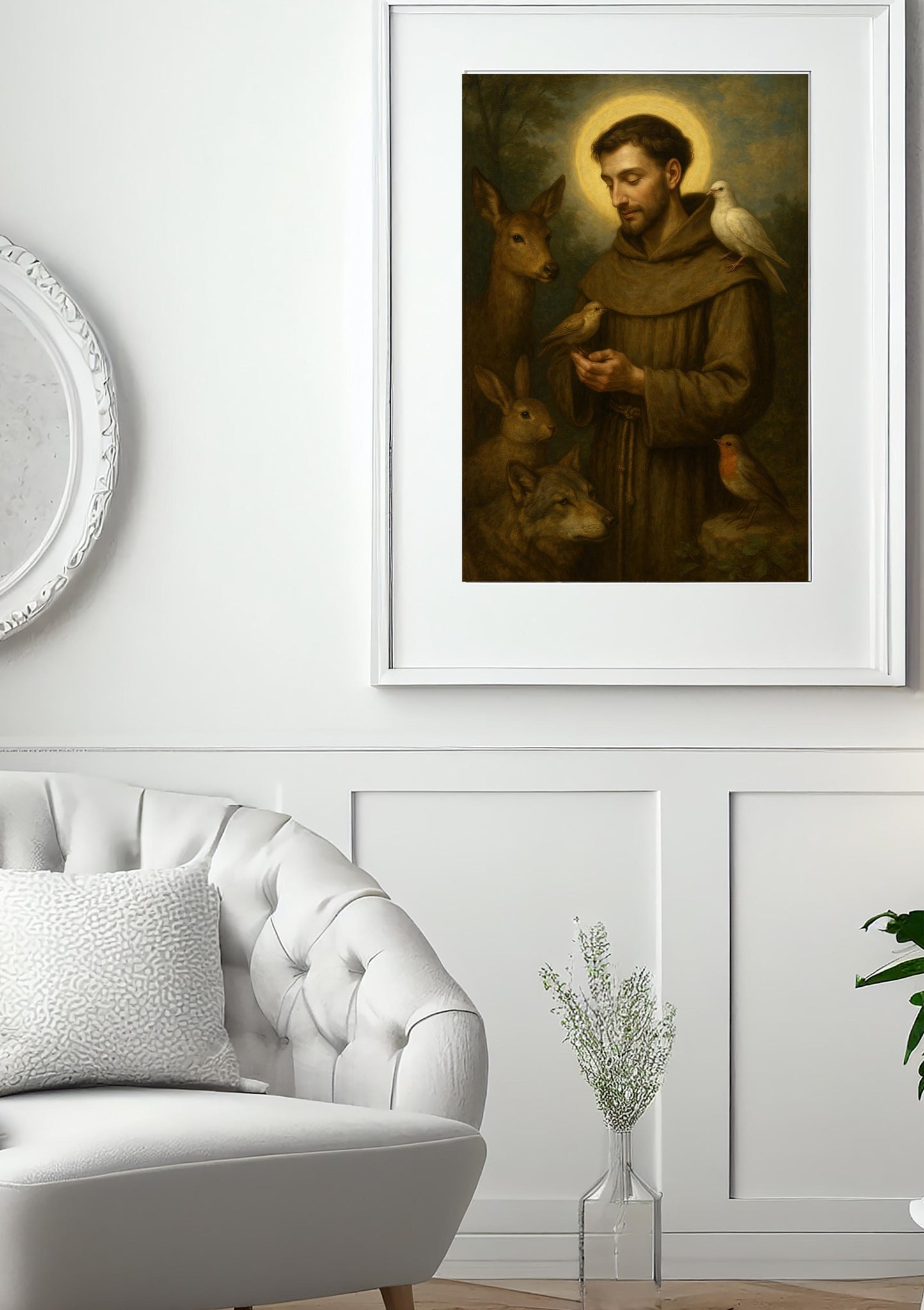 St Francis of Assisi Print: Catholic Art for Animal Lovers ⬇️ Digital Download