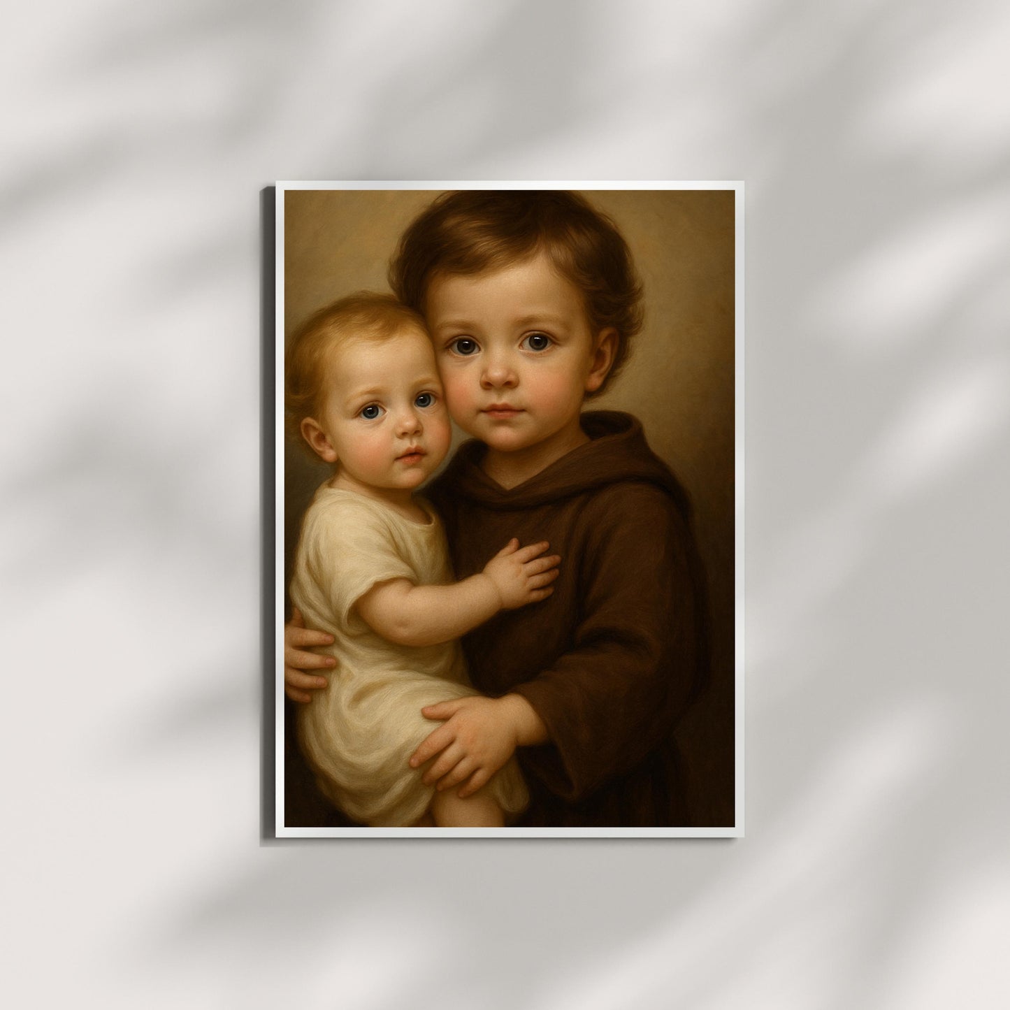 Saint Anthony Art Print: Baby Saint Anthony of Padua Catholic Nursery Decor, Baptism, Baby Shower Gift ⬇️ Digital Download