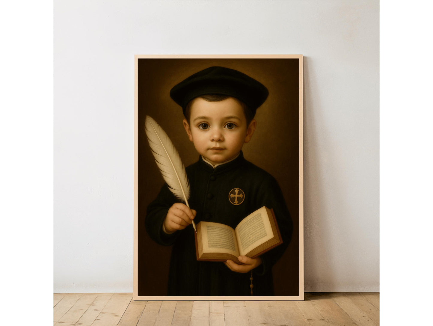 Saint Ignatius Art Print: Baby Saint Ignatius of Loyola Catholic Nursery Decor, Baptism, Baby Shower Faith Gift ⬇️ Digital Download