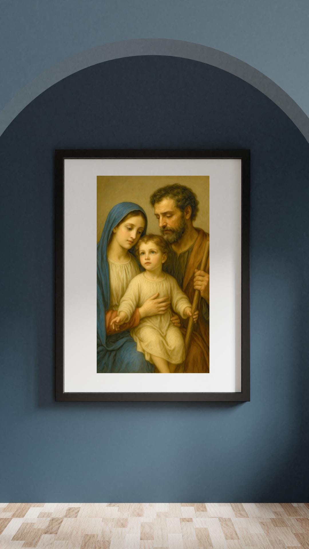 Holy Family Art Print: Catholic Home Decor Christian Wall Art ⬇️ Digital Download