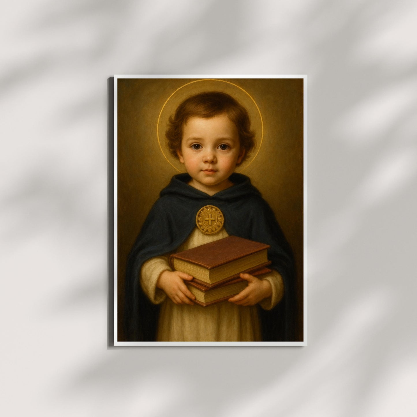Thomas Aquinas Art Print: Baby Saint Thomas Aquinas Catholic Nursery Decor, Baptism, Baby Shower Faith Gift ⬇️ Digital Download