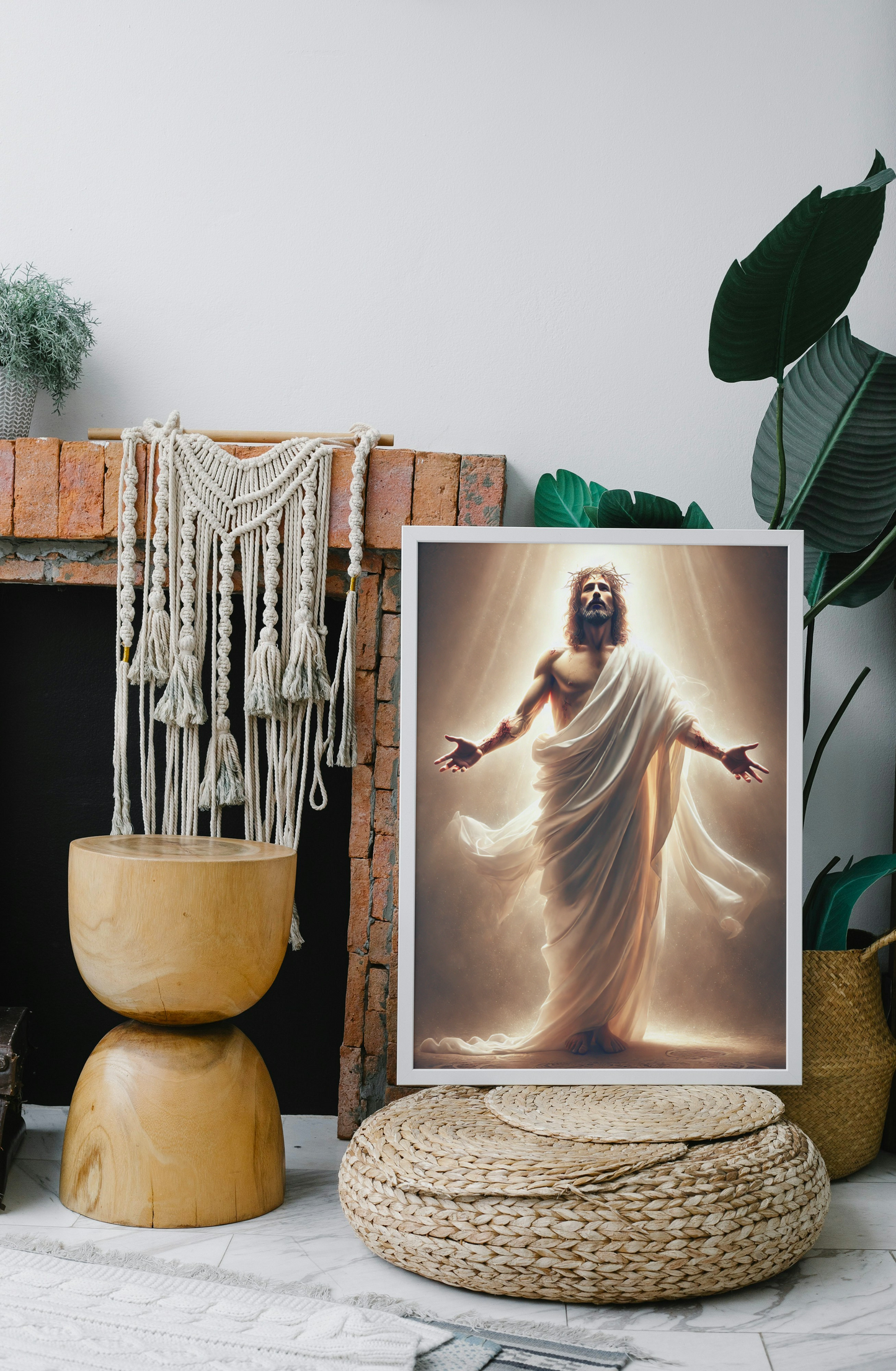 Risen Christ Digital Poster Print | Glorious Resurrection of Jesus Wall Art | Christian Easter Home Decor | Religious Spiritual Artwork